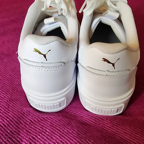 Brand New Women’s White Platform Puma Tennis Shoes – Size 7.5 - Picture 3 of 5